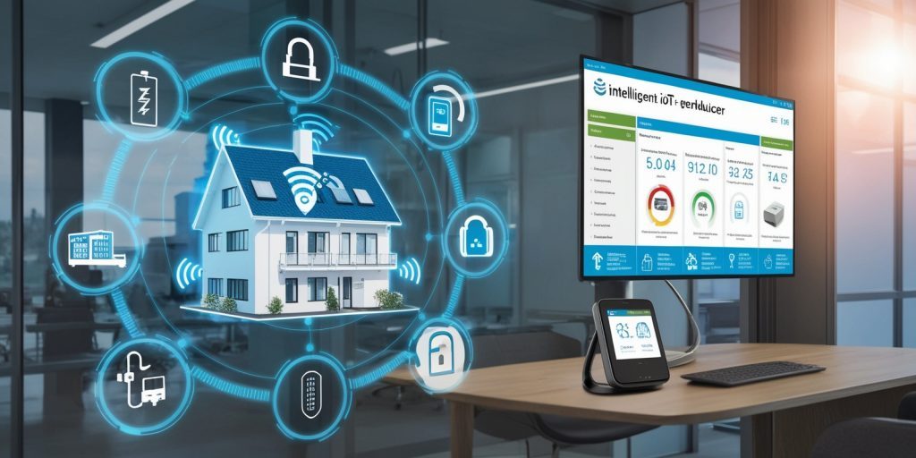 Internet der Dinge (IoT) in der Hausverwaltung.